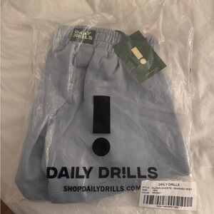 NWT DAILY DRILLS SUPER SHORTS - WASHED MIST XS/S